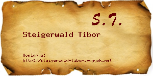Steigerwald Tibor névjegykártya